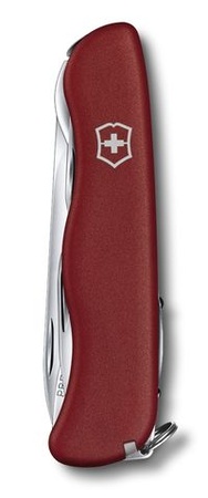 Нож Victorinox Picknicker, 111 мм, 11 функций, с фиксатором лезвия, красный