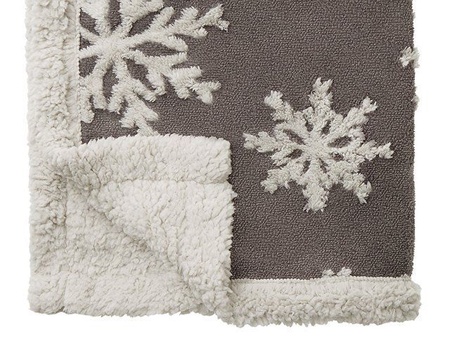 Плед Snowflake новогодний с логотипом компании. Цена 2 390 ₽. Артикул AROA836530