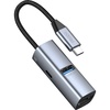 USB-хаб 3 в 1 USB-C - USB-A3.0 + USB-C PD100Вт + HDMI, серый, Deppa для бизнеса