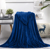 Плед флисовый SUPER SOFT COMFORT TRAVEL, синий для бизнеса