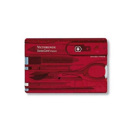 Швейцарская карточка Victorinox SwissCard, красная