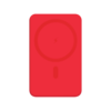 Внешний аккумулятор Ларго PD (Largo PD) 5000mAh с функцией беспроводной зарядки 15W, красный