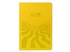 Бизнес-блокнот А5 «C2» soft-touch, желтый, с УФ печатью для бизнеса