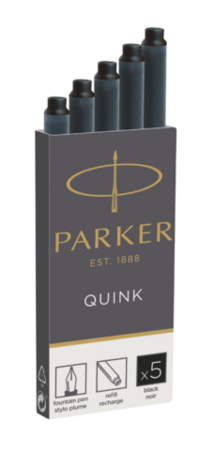 Parker Картриджи чернильные "Cartridge Quink" черные, 5шт., блистер