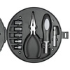 Набор инструментов Tools Колесо, 25 инструментов, серебристо-черное, в пластиковом футляре для бизнеса