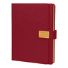 Ежедневник в суперобложке Alfa Mocco Business Edition B5, полутвердый, бордовый с золотом