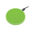 Беспроводное зарядное устройство с подсветкой 15W Auris, салатовое