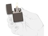 Зажигалка ZIPPO Classic с покрытием Black Ice, латунь/сталь, чёрная, глянцевая, 38x13x57 мм для бизнеса