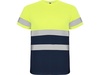 Футболка "Delta" мужская, нэйви/неоновый желтый для бизнеса