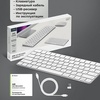 Беспроводная клавиатура Air Keyboard для MAC, Windows, 500 мАч, алюминий, белый, Deppa для бизнеса