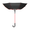 Зонт-трость Квантум (Quantum), черный/красный