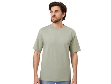 Футболка из френч терри «Warsaw» унисекс 220гр, оливковый с логотипом компании. Цена 960 ₽. Артикул AROA220363XS