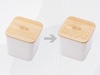 Eмкость для хранения «Flake», бежевый, натуральный, с гравировкой для бизнеса