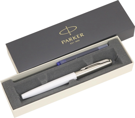 Parker Jotter Original - White Chrome CT, перьевая ручка, M, подар.кор.