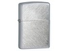 Зажигалка ZIPPO с покрытием Herringbone Sweep, латунь/сталь, серебристая, матовая, 38x13x57 мм для бизнеса