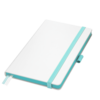 Ежедневник Арктик (Arctic) недатированный, белый/бирюзовый