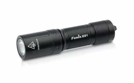 Фонарь светодиодный Fenix E01 V2.0, черный, 100 лм