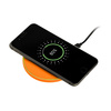 Беспроводное зарядное устройство с подсветкой 15W Аурис (Auris), оранжевое
