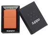 Зажигалка ZIPPO Classic с покрытием Orange Matte, латунь/сталь, оранжевая, матовая, 38x13x57 мм для бизнеса