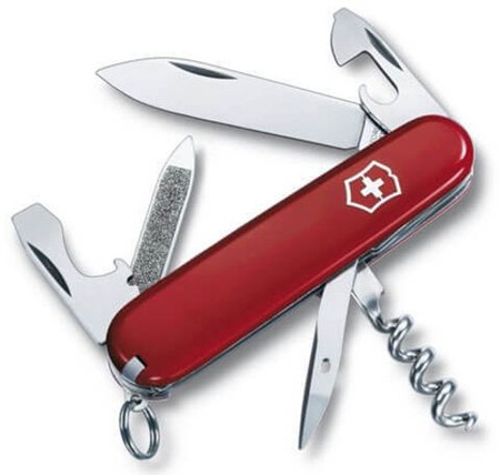 Нож Victorinox Sportsman, 84 мм, 13 функций, красный