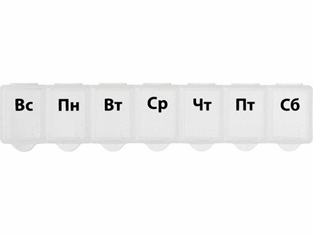 Футляр для мелочей "One week", прозрачный с логотипом компании. Цена 106 ₽. Артикул AROA739510
